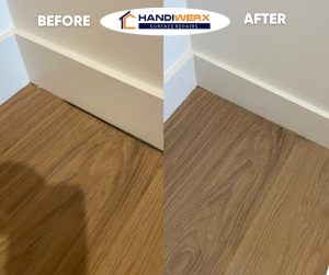 laminate timber floor repairs before and after
